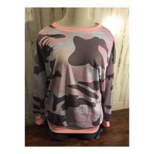 Pink camo sweater